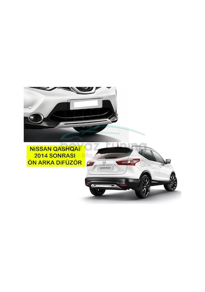 Nissan Qashqai Ön Arka Tampon Koruma Difüzör 2014-2015-2016-2017