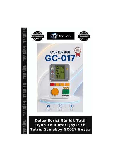 Delux Serisi Günlük Tatil Oyun Kolu Atari Joystick Tetris Gameboy Gc017 Beyaz