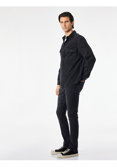 Koton Pamuklu Dar Kesim Normal Bel Skinny Jean Pantolon - Michael Jean Siyah 7wam40086nd