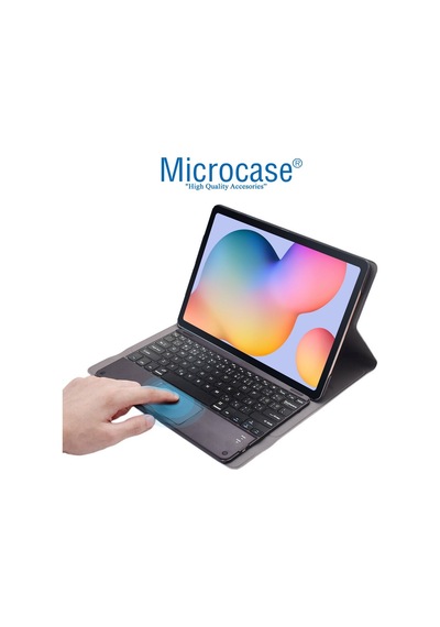 Samsung Uyumlu Tab S6 Lite P610 Bt Touchpad Klavyeli Standlı Kılıf -Bkk5
