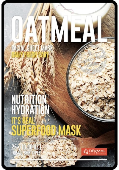 Dermal Superfood Yulaf Özlü Yüz Maskesi 5'li