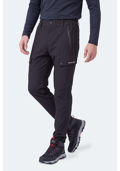 Slazenger Clımax I Erkek İçi Polarlı Rüzgar Ve Su Geçirmez Softshell Siyah Pantolon