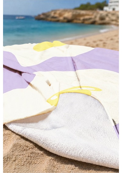 Yumurta Desenli Modern Plaj Havlusu - Minimalist Mor Sarı Havuz Deniz Hızlı Kuruyan Mikrofiber Havlu Yağmur Kıyısı Yumurta Desenli Modern Plaj Havlusu - Minimalist Mor Sarı Havuz Deniz Hızlı Kuruyan Mikrofiber Havlu Yağmur Kıyısı