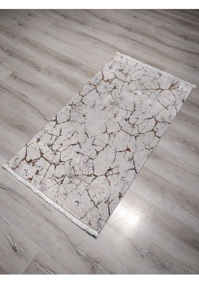 Yamalıhome Bambu Halı 1025Hardal Krem 80X140 Cm Pratik Halı