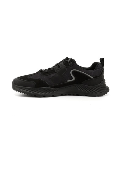 Gönderi(R) Erkek Siyah Bağcıklı Kauçuk Taban Hakiki Deri Sneaker Ddma82242258 Siyah