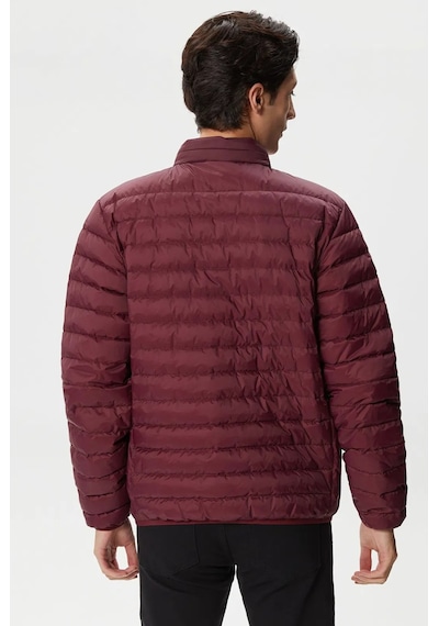 Lacoste Down Fill Jacket Kaztüyü Dolgu Gizli Kapüşonlu Bordo Mont Bordo
