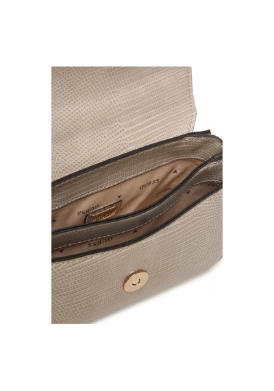 Guess Melinda Mini Dönüştürülebilir Çapraz Askılı Kapaklı Kadın Bej Omuz Çantası Hwkl9933780-lta Bej