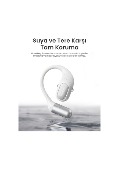 Ugreen Fitbuds Open-ear Kablosuz Kulak İçi Kulaklık, 30 Saat Çalma Süresi, 4 Mikrofon, Beyaz, 65387