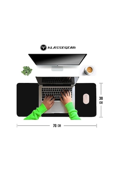 Ayrex Klasse Classic Mouse Pad, Dikişli Kenar, Kaymaz Taban, Büyük Boy Pürüzsüz Yüzey, Baskısız Ofis Tipi Masa