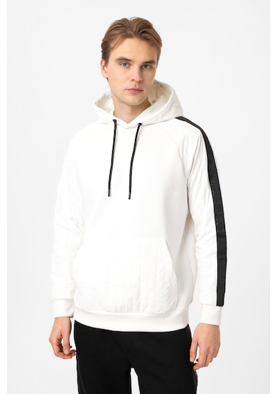 Backandbond Regular Fit Kapüşonlu Sweatshirt Beyaz