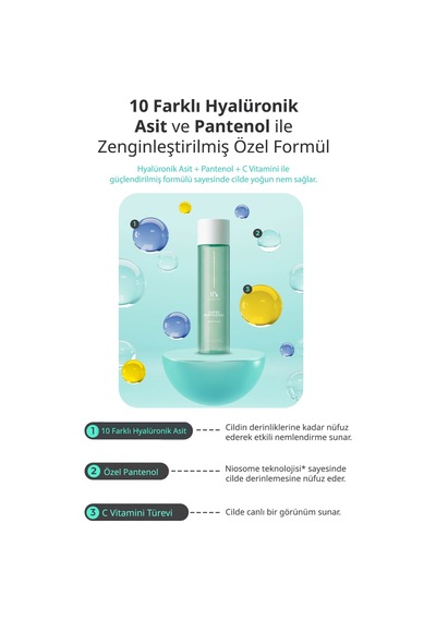 Hassas Ciltlere Özel Pantenol İçerikli Nemlendirici & Aydınlatıcı Tonik Super Panthenol Repair Toner