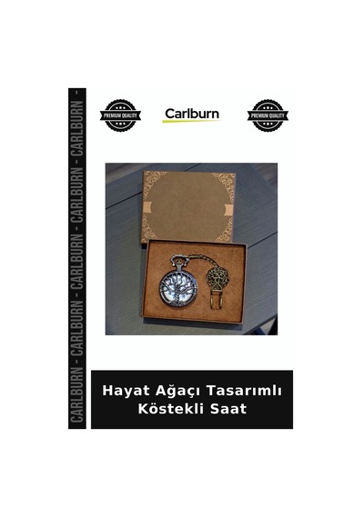 Hayat Ağaçı Tasarımlı Köstekli Saat Sevgiliye Sürpriz Sunumluk Seçeneği Kombin Parçası Çok Renkli