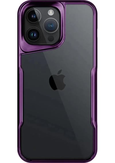 Newface Apple İphone 14 Pro Max Kılıf Boyi Silikon Kapak - Derin Mor