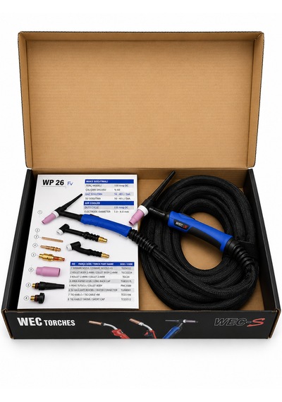 Wec-s Hüner Wp26 S 4 Metre Tıg Kaynak Torcu Tgtt2604f