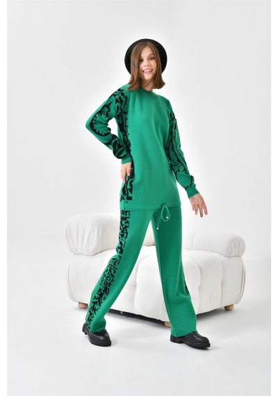 Ftz Women Kadın Leoparlı İkili Takım Benetton 20603-benetton Yeşil