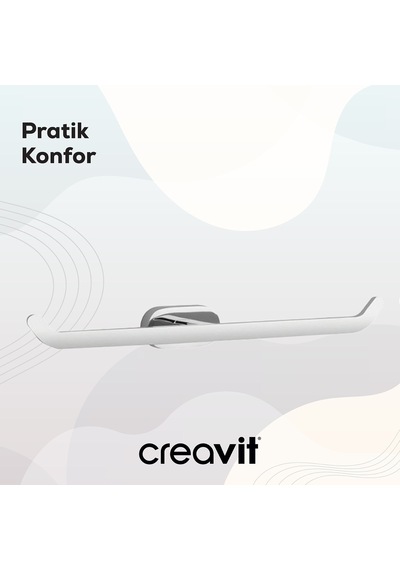 Creavit PL18808 Planet İkili Tuvalet Kağıtlığı Kapaksız Krom