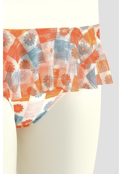 Loya Kadın Turuncu Daisy Forest Tek Alt Bikini Turuncu