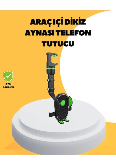 Dikiz Aynasına Takılan Telefon Tutucu Ayarlanabilir Çok Yönlü Araç Aksesuarı Akıllı Saat