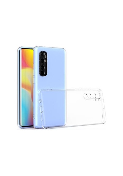 Xiaomi Mi Note 10 Lite İle Uyumlu Kılıf Şeffaf Kamera Korumalı Esnek Silikon Telefon Kılıfı Kapak