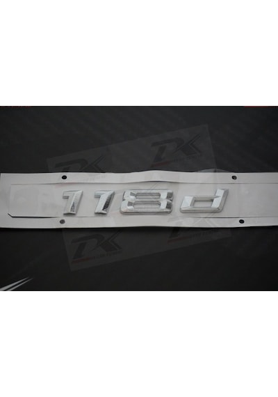 Bmw 118D Krom Metal 3M 3D Bagaj Logo Yazı Ürün