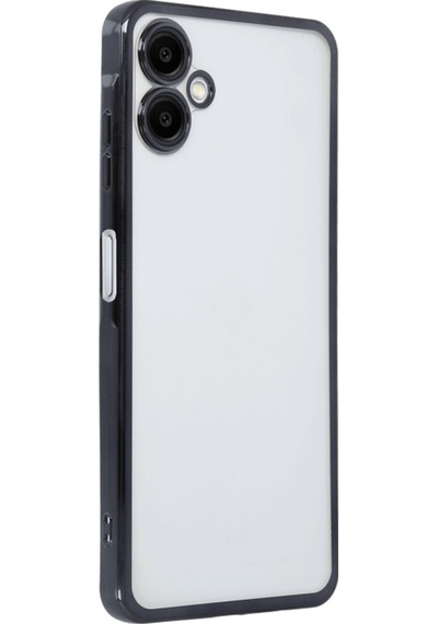 Galaxy A06 Kılıf Razer Lensli Silikon - Siyah