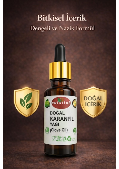 Safvital Karanfil Yağı 20 Ml Yoğun Aromatik Bakım Yağı Masaj Cilt Saç Ve Ferahlatıcı Deneyim İçin