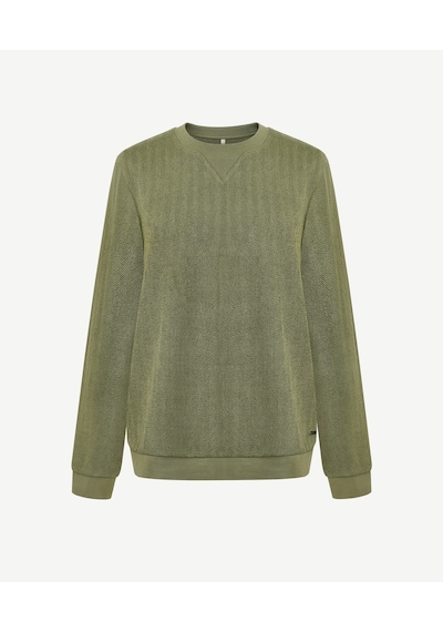 Yargıcı Regular Bisiklet Yaka Uzun Kol Sweatshirt 25kesw9006x 007 Haki