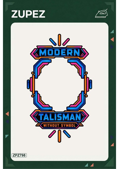 Zpz798 Modern Talisman Without Symbol Ütüyle Uygulanabilir Transfer Baskı - 911529608