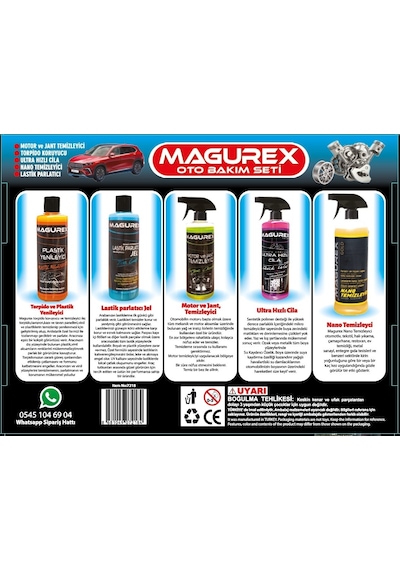 Magurex 5'li Oto Bakım Seti