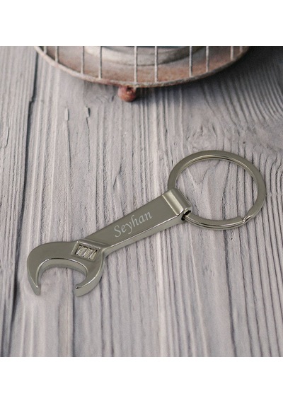 BK Gift Kişiye Özel İsimli 2227 İngiliz Anahtarı Metal Anahtarlık