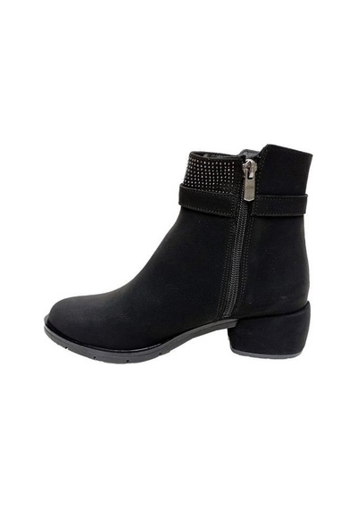 Erbay 500-22 Yağlı Deri Trend Fashion Kadın Bot Siyah