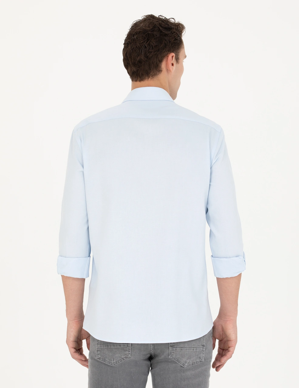 Pierre Cardin Erkek Açık Mavi Gömlek Desenli 50275684-vr003 Açık Mavi