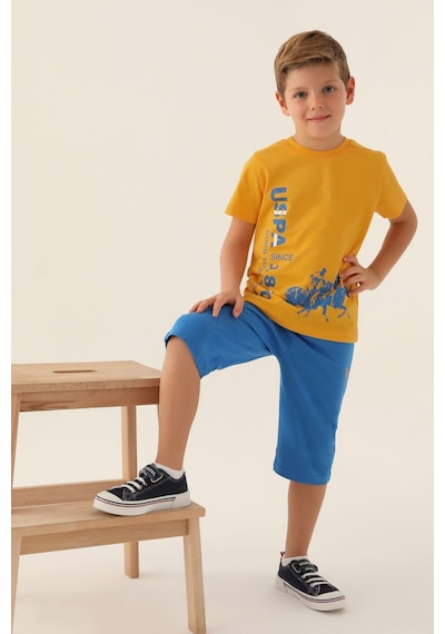 U.S. Polo Assn. Lisanslı To Be Hardal Erkek Çocuk Kapri Takım 5274-43112 Hardal
