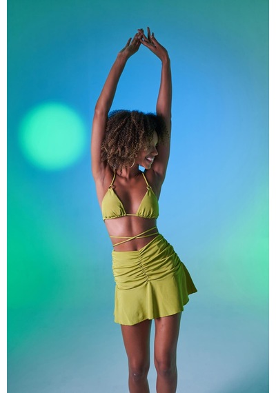 Holly Lolly Üçgen Bağcıklı Ayarlanabilir Delphi Bikini Üstü Yeşil