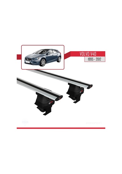 Volvo V40 1995-2012 Arası İle Uyumlu Ace-4 Ara Atkı Tavan Barı Gri