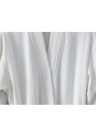 Madame Coco Stripe Kimono Unisex Bornoz 1kborn0103beyaz