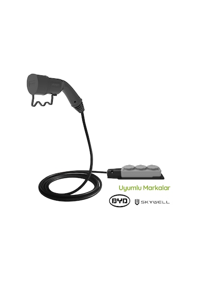 Plugen V2l Adaptör 5 Metre 3'lü Uzatma Prizli - Byd / Skywell Uyumlu Araçtan 220v Priz Çıkışı S/g