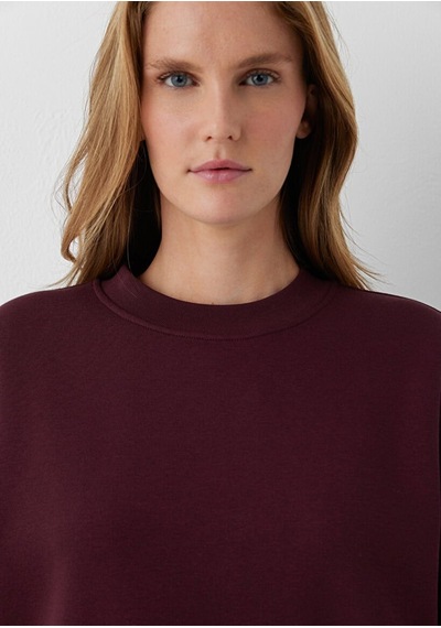 Mavi Yuvarlak Yaka Basıc Sweatshırt Koyu Bordo Bordo Kadın Sweatshirt M1s10576-70422