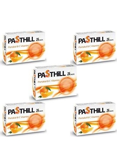 Ledapharma Pasthill Portakal 24 Adet Boğaz Pastili 5'Li