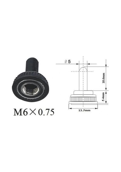 Ic-161a Su Geçirmez Toggle Switch Kılıfı 6mm İçin