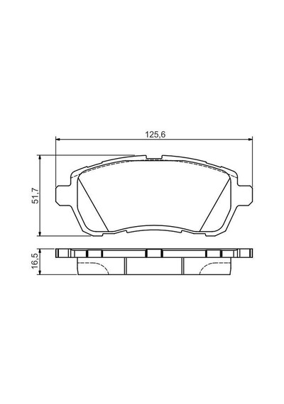 Ford Fiesta 6 Ön Fren Balatası 2009-2017 Bosch