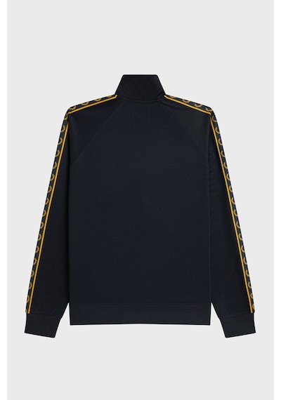 Fred Perry Kontrast Şeritli Logolu Dik Yaka Fermuarlı Sweat Erkek Sweat J5557 248 Lacivert