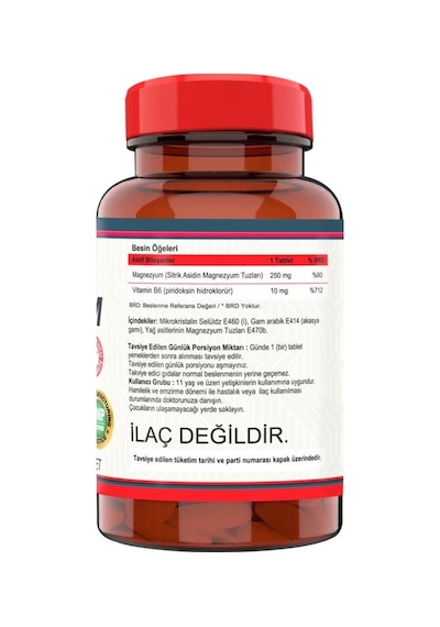 Nevfix Magnesıum Cıtrate Vitamin B-6 120 Tablet & Nevfix Vitamin