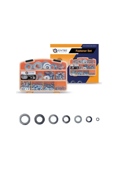 Civtec 1004 Parça 12 Çeşit Din 125 Pul Seti - Takım Çantası Tk-10