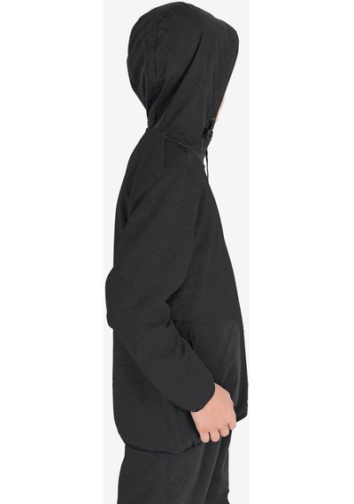 Lescon Siyah Çocuk Fermuarlı Kapüşonlu Sweatshirt 23n-3101