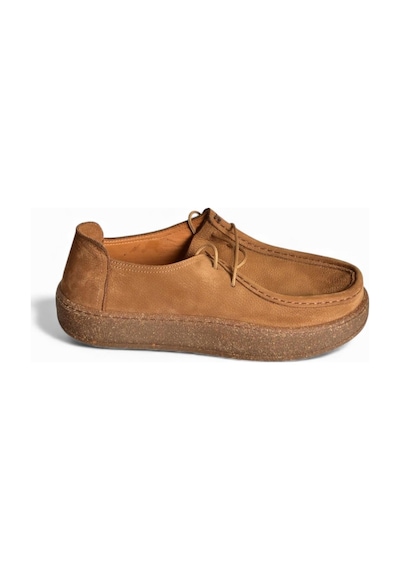 Fox Shoes V944092701 Taba Hakiki Deri Nubuk Günlük Ayakkabı Taba