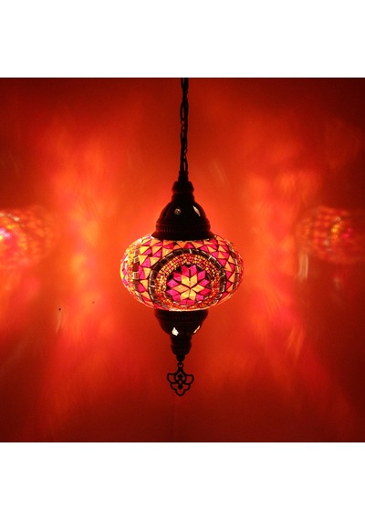 Dekoratif MOZAİK AVİZE TEKLİ SARKIT GECE LAMBASI