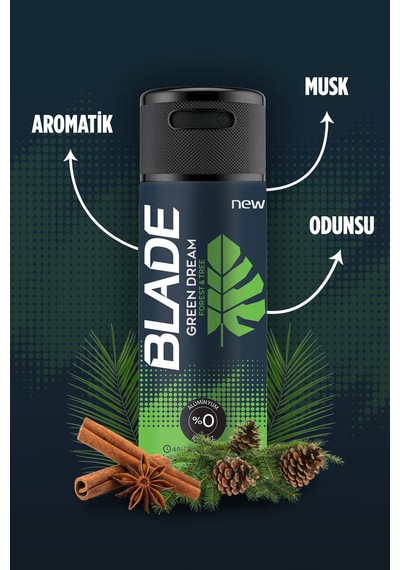 2 Adet Blade 150ml Green Dream Deodorant