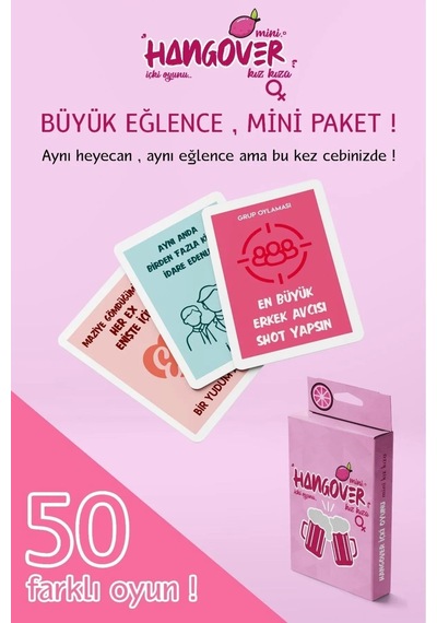 Hangover Kız Kıza Mini İçki Kart Oyunu