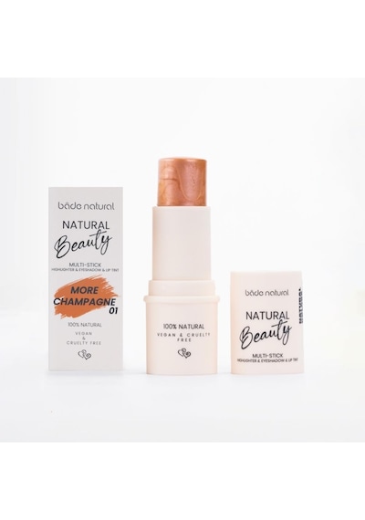 Highlighter & Far & Dudak Renklendirici Çok Amaçlı Stick More Champagne 01%100 Doğal Diğer